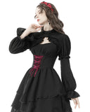 Dark In Love Gothic Jacquard Crucifix Bolero