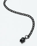 Punk Rave Daily Life Womens Gothic Burnt Rose Choker Collar Necklace - Black