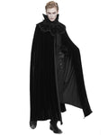 Devil Fashion Mens Long Regency Gothic Aristocrat Velvet Cloak