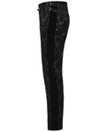 Punk Rave Mens Gothic Victorian Velvet Damask Dress Pants