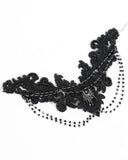 Eva Lady Womens Elegant Gothic Embellished Beaded Lace Choker Necklace
