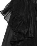 Punk Rave Womens Long Romantic Gothic Layered Chiffon Corset Skirt