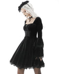 Dark In Love Bella Morte Gothic Velvet Mini Dress