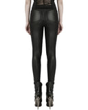 Punk Rave Womens Gothic Lace Applique Cutout Leggings