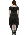 Punk Rave Plus Size Womens Gothic Dark Rose Dress