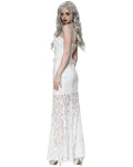 Dark In Love Romantic Gothic Layered Lace Mermaid Maxi Dress