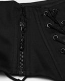 Punk Rave Daily Life Womens Gothic Butterfly Embroidered Waist Cincher Corset