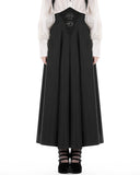 Dark In Love Womens Long Victorian Gothic High-Waisted Maxi Skirt