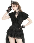 Dark In Love Womens Gothic Lace Embellished Waist Cincher Corset Belt