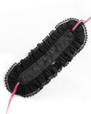 Devil Fashion Womens Gothic Lolita Rose Embellished Fascinator Headpiece - Black & Red