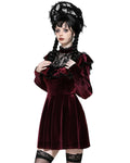 Dark In Love Romantic Gothic Velvet Lolita Doll Mini Dress