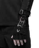 Punk Rave Dystopia Mens Apocalyptic Fingerless Gloves