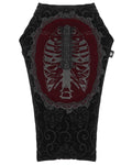 Devil Fashion Gothic Steampunk Home Filled Velvet Coffin Cushion