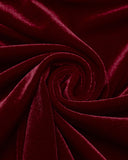 Punk Rave Womens Baroque Gothic Rose Embroidered Velvet Fishtail Skirt - Red & Black