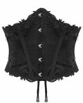 Devil Fashion Womens Gothic Courtesan Velvet Cincher Corset