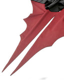 Dark In Love Dark Gothic Cravat Batwing Tailed Dress - Black & Red