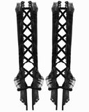 Dark In Love Womens Gothic Steampunk Embellished Velvet Armwarmer Gloves