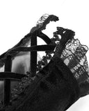 Dark In Love Womens Gothic Steampunk Embellished Velvet Armwarmer Gloves