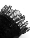 Dark In Love Womens Gothic Steampunk Embellished Velvet Armwarmer Gloves