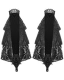 Dark In Love Womens Gothic Steampunk Embellished Lace Armwarmer Sleeves