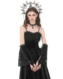 Dark In Love Womens Gothic Steampunk Embellished Lace Armwarmer Sleeves