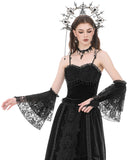 Dark In Love Womens Gothic Steampunk Embellished Lace Armwarmer Sleeves