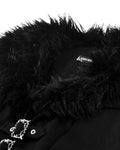 Dark In Love Long Gothic Winter Woolen & Faux Fur Maxi Coat