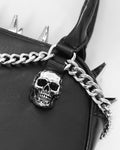 Devil Fashion Womens Gothic Punk Chained Skull Spiked Mini Handbag