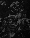 Dark In Love Dark Corporate Gothic Rose Velvet & Lace Pencil Skirt