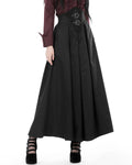 Dark In Love Womens Long Victorian Gothic High-Waisted Maxi Skirt