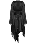 Punk Rave Womens Dark Gothic Lolita Lace Inset Kinono Dress Jacket