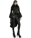 Punk Rave Womens Regency Gothic Jacquard Cutaway Frock Coat
