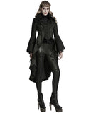 Punk Rave Womens Regency Gothic Jacquard Cutaway Frock Coat