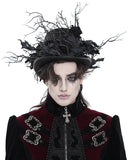 Devil Fashion Mens Gothic Steampunk Ivy & Roses Formal Top Hat