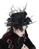 Devil Fashion Mens Gothic Steampunk Ivy & Roses Formal Top Hat