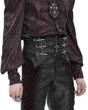 Devil Fashion Mens Gothic Crucifix Jacquard Waistband Cummerbund Girdle Belt