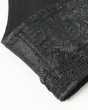 Devil Fashion Mens Gothic Crucifix Jacquard Waistband Cummerbund Girdle Belt