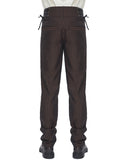 Devil Fashion Mens Tennyson Striped Steampunk Lacing Dress Pants - Brown