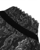 Devil Fashion Mens Dark Gothic Aristocrat Jacquard & Velvet Tailed Waistcoat Vest