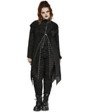 Punk Rave Plus Size Womens Gothic Witch Layered Mesh Hooded Cardigan