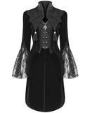 Devil Fashion Womens Dark Gothic Batwing Frock Jacket Tailcoat