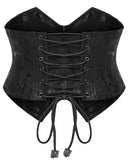 Punk Rave Womens Apocalyptic Gothic Triple Cuff Waist Cincher Corset Belt