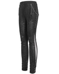 Devil Fashion Dark Punk Serpentine Chained Leggings