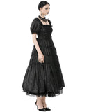 Dark In Love Womens Long Gothic Nocturne of Dawn Victorian Prom Evening Dress