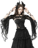 Dark In Love Gothic Lace Off Shoulder Bolero