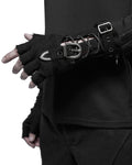 Punk Rave Dystopia Mens Apocalyptic Fingerless Gloves