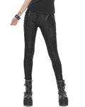 Devil Fashion Dark Punk Serpentine Chained Leggings