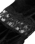 Dark In Love Womens Elegant Gothic Flared Sleeve Velvet & Lace Bolero Shrug