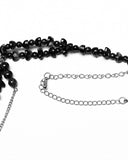 Punk Rave Womens Gothic Beaded Crucifix Cross Necklace