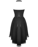 Dark In Love Womens Gothic Harlequin Lolita Crucifix Dress - Black & White